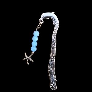 Ornate Metal Dolphin Bookmark